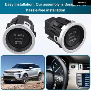 車用 エンジン スタートストップ イグニッション スイッチ プッシュ ボタン LR070381 ランドローバー レンジローバー イヴォーク 2019-2024