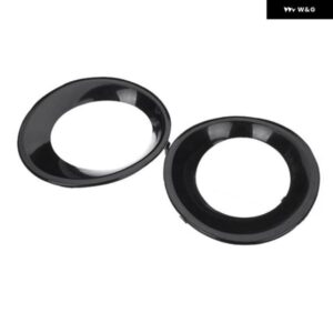 2個 ランプフード プライムド ブラック フォグライト ランプ トリム ドライビングライト カバー BMW X3 E83 LCI 2007-2010用