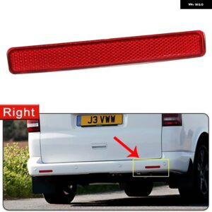 リアバンパー リフレクター レッドレンズテールハザード反射 ステッカー 装飾 VW カラベル T5 37773-2015 - 1 PC Right
