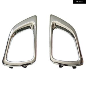 NAVARA NP300 フォグランプ カバー フォグライト ランプフード NAVARA NP300 2014-2017 車に適合 - CHROMED SILVER