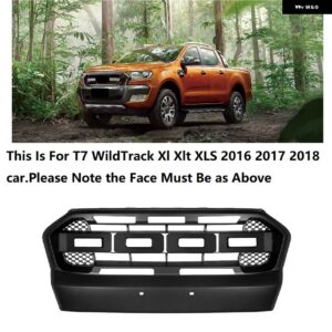レンジャー T7 用にフロントグリル レンジャー T7 2015 2016 2017 フロント レーシング グリル ABS カバー フロントバンパー メッシュカバー グリル - no light