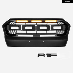 レンジャー T7 用にフロントグリル レンジャー T7 2015 2016 2017 フロント レーシング グリル ABS カバー フロントバンパー メッシュカバー グリル - Yellow Light