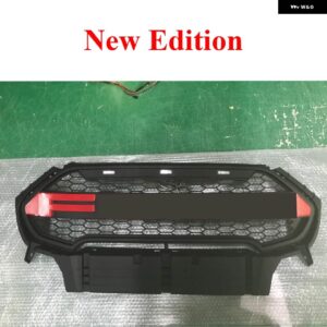 ECOSPORT フロントグリル ECOSPORT 2017 2018 2019 フロント レーシング グリル アッパーバンパー グリル 自動グリル カバー グリル - Red