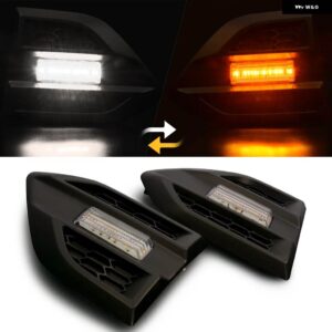 車両ベントサイドフェンダーカバー ステッカー レンジャー T7 T8 2015-2020 WILDTRACK XL XLT ピックアップ LED ウィンカー ライトライト - Matte Black