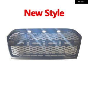 レンジャー T7 用にレンジャー T7 レーシング グリル レンジャー T7 XL XLT MK3 WILDTRAK 2015 2016 2017 ピックアップ車フロントグリル バンパー グリル - C White Light