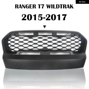レンジャー T7 用にレンジャー T7 レーシング グリル レンジャー T7 XL XLT MK3 WILDTRAK 2015 2016 2017 ピックアップ車フロントグリル バンパー グリル - A no light
