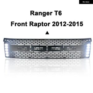 レンジャー T6 用にグリル メッシュレンジャー T6 WILDTRAK TXL 2012-15 フロントバンパー グリル レーシング グリル フロントグリル - White light