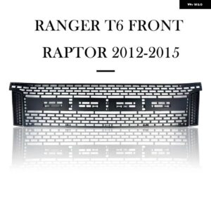 フロント レーシング グリル レンジャー T6 XL XLT 2012-15 ABS グリル メッシュマスクカバー 自動 - no light