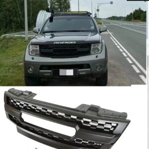 自動車外装フロンティア D40 40148-2016 ナバラフロンティア 2005-2008 ABS フロント レーシング グリル - 0508 No Led