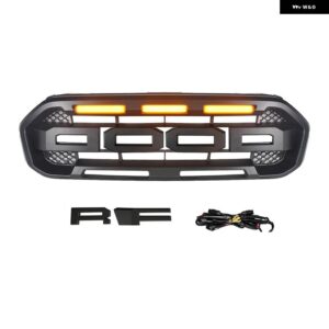 レンジャー用にフロントバンパー グリル レンジャー T8 XL XLT MK2 2018 2019 2020 カーレースグリル フロントバンパー カバー トリムカバー - no light