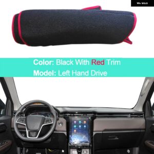 ダッシュボード カバー JAC T8 プロ 2021-23 自動サンシェード 抗 UV 抗太陽ラグパッド クッション - LHD Red Edge