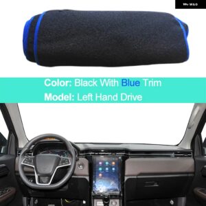 ダッシュボード カバー JAC T8 プロ 2021-23 自動サンシェード 抗 UV 抗太陽ラグパッド クッション - LHD Blue Edge
