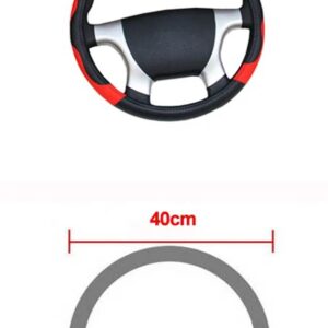 36 38 40 42 45 47 50CM 7 サイズ選択自動車 トラック ステアリング ホイールカースタイリング ステアリング ホイールカバー 直径 - 40 CM Red
