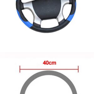 36 38 40 42 45 47 50CM 7 サイズ選択自動車 トラック ステアリング ホイールカースタイリング ステアリング ホイールカバー 直径 - 40 CM Blue