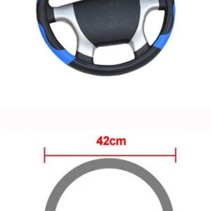 36 38 40 42 45 47 50CM 7 サイズ選択自動車 トラック ステアリング ホイールカースタイリング ステアリング ホイールカバー 直径 - 42 CM Blue