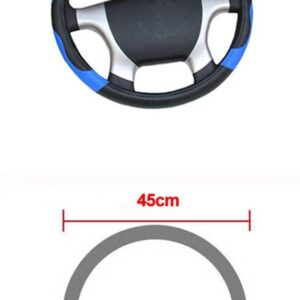 36 38 40 42 45 47 50CM 7 サイズ選択自動車 トラック ステアリング ホイールカースタイリング ステアリング ホイールカバー 直径 - 45 CM Blue