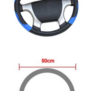 36 38 40 42 45 47 50CM 7 サイズ選択自動車 トラック ステアリング ホイールカースタイリング ステアリング ホイールカバー 直径 - 50 CM Blue