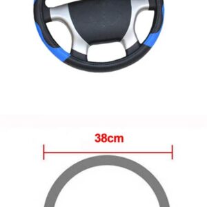 36 38 40 42 45 47 50CM 7 サイズ選択自動車 トラック ステアリング ホイールカースタイリング ステアリング ホイールカバー 直径 - 38 CM Blue