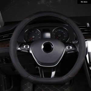 D タイプステアリング ホイールカバー シトロエン C3 II III 2009 - 2019 2020 C3 エアクロス 2017-21 ベルランゴ 3 C4 ピカソ 2 - black