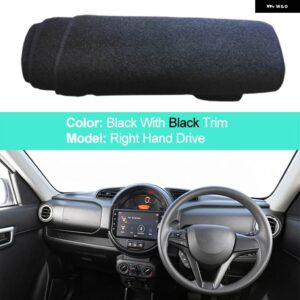 スズキ ダッシュボード カバー スプレッソ 2019-23 LHD RHD クッション 抗太陽サンシェード - RHD-Black