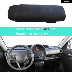 スズキ ダッシュボード カバー スプレッソ 2019-23 LHD RHD クッション 抗太陽サンシェード - LHD-Black