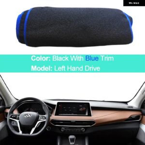 2 層ダッシュボード カバー SAIC マクサス LDV D90 2016-2019 LHD RHD クッション 抗太陽 38139 - LHD Blue