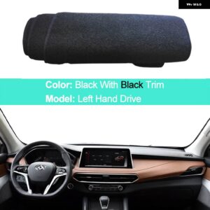 2 層ダッシュボード カバー SAIC マクサス LDV D90 2016-2019 LHD RHD クッション 抗太陽 38139 - LHD-Black