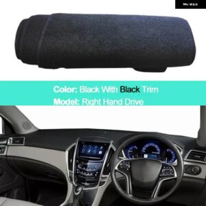 ダッシュボード カバー キャデラック SRX 2010-16 LHD RHD 自動車プロテクターサンシェード パッド ケープ - RHD-Black