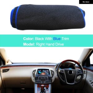 インナーダッシュボード カバー ビュイクラクロス 2009-15 クッション サンシェード プロテクター - RHD Blue
