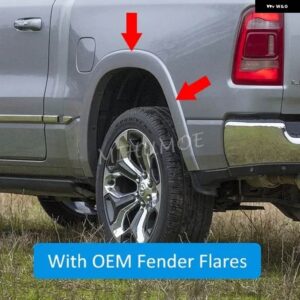 マッドフラップ スプラッシュガード フェンダー 2019-24 RAM 1500 フェンダーフレア付きフェンダーフレアなし - With Fender Flares