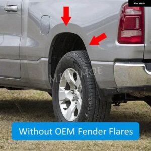マッドフラップ スプラッシュガード フェンダー 2019-24 RAM 1500 フェンダーフレア付きフェンダーフレアなし - Without Fender Flare