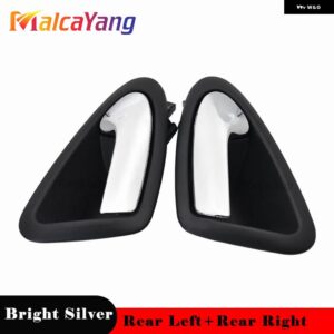 インテリア ドアハンドル シート イビサ 6J 2010-2022 6J1 837 113A 6J1 837 114A カーパーツ - Bright Silver Rear