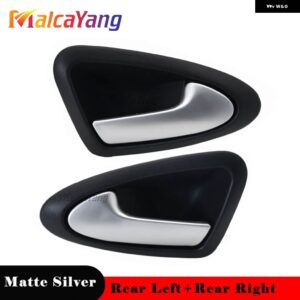 インテリア ドアハンドル シート イビサ 6J 2010-2022 6J1 837 113A 6J1 837 114A カーパーツ - Matte Silver Rear