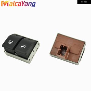 6Q0959858 電動パワーウィンドウ スイッチ ボタン VW/ポロ 9N/シート /イビサ/コルドバ 2002 2003 2004-2009 6Q0959858A - Brown bottom