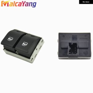 6Q0959858 電動パワーウィンドウ スイッチ ボタン VW/ポロ 9N/シート /イビサ/コルドバ 2002 2003 2004-2009 6Q0959858A - Black bottom