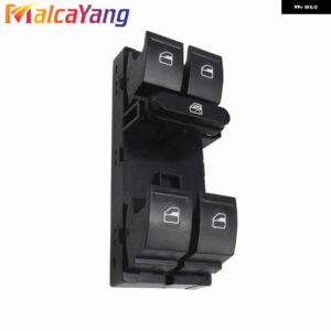 5ND959857 運転席側マスターウィンドウ コントローラスイッチ 2006-2011 VW トゥーラン ティグアン パサート B6 B7 CC ゴルフ MK5 ジェッタ 1K4959857B - NO Chrome