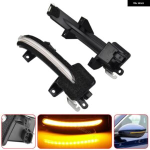 2個 シビック 11TH 2021-2022 FE/FL LED ダイナミック サイドミラー ウィンカー ライト インジケータ ーシーケンシャルランプカー - Crystal Lens