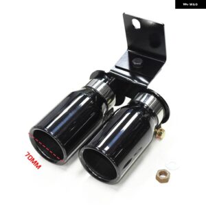 1個 マフラー F30 F31 320I 330I 328I 2017 2018 ステンレスマフラー ヒント 70MM アウトレット テールパイプ排気ノズル - Black 70mm