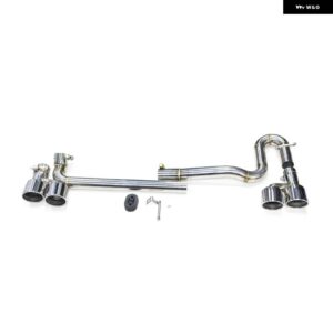 1セット 304 ステンレス排気先端 VW CC マフラー ヒント 4 アウトカーボンマフラー ノズル システム - Silver