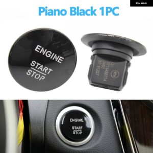 ワンクリックスタートストップボタン エンジン 点火プッシュスイッチ MECEDES BENZシリーズ W204 W205 W251 W221 W176 W166 - Piano Black 1PC