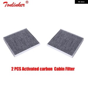 キャビンフィルター シュコダファビア 2 ラピッドルームスタースペースバック 1.2TSI 1.4T 1.6TDI 2007-2014 2015-TODAY1個 フィルター ACCESSORIS - 2 Pcs Cabin Filter