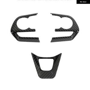 RAV4 2019-21 インテリア ステアリング ホイールスタイリング トリムブラックピアノに適合 - carbon fiber