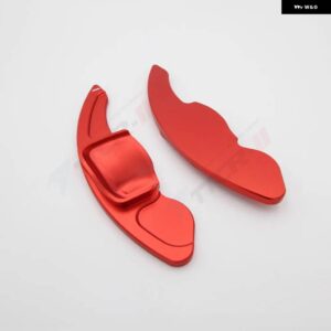 パドル シュコダオクタヴィアファビアスカラ素晴らしいスカウト RS VRS MK3 スカウトステアリング ホイールエクステンダーシフターギアパドル DSG - Red