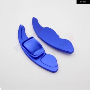 パドル シュコダオクタヴィアファビアスカラ素晴らしいスカウト RS VRS MK3 スカウトステアリング ホイールエクステンダーシフターギアパドル DSG - Blue