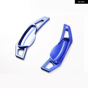 スマートフォーツー用カブリオフォーフォー 451 453 クロストウステアリング ホイールシフトパドル ギアパドル DSG エクステンダー ステッカー - blue