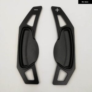 スマートフォーツー用カブリオフォーフォー 451 453 クロストウステアリング ホイールシフトパドル ギアパドル DSG エクステンダー ステッカー - black