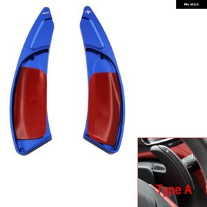 DS クロスバック DS3 DS4 DS4S DS5 DS 5LS DS6 DS7 DS9 ステアリング ホイールシフトパドル ギア DSG エクステンダー ステッカー カー - type A blue