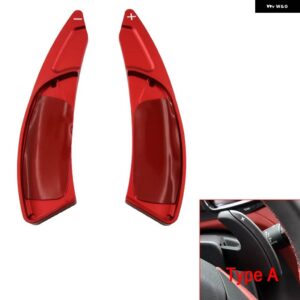 DS クロスバック DS3 DS4 DS4S DS5 DS 5LS DS6 DS7 DS9 ステアリング ホイールシフトパドル ギア DSG エクステンダー ステッカー カー - Type A Red