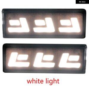 1ペア LED フロントポジション インジケータ ーパークライトサイドマーカーランプ アンバー 防水 LADA NIVA 4X4 シティ車用 - white lights 06