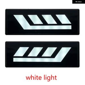 1ペア LED フロントポジション インジケータ ーパークライトサイドマーカーランプ アンバー 防水 LADA NIVA 4X4 シティ車用 - white lights 01